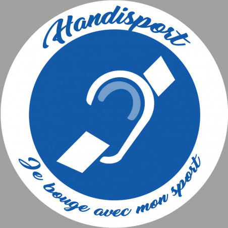 handisport surdité - 20cm - Autocollant(sticker)