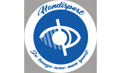 handisport malvoyant - 10cm - Autocollant(sticker)