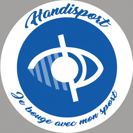 handisport malvoyant - 10cm - Autocollant(sticker)