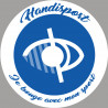 handisport malvoyant - 20cm - Autocollant(sticker)