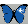 effet papillon Malvoyant - 15x10,5cm - Autocollant(sticker)