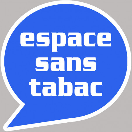 espace sans tabac - 20cm - Autocollant(sticker)