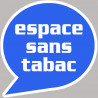 espace sans tabac - 20cm - Autocollant(sticker)