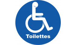 toilettes handicap - 20cm - Autocollant(sticker)