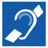accessibilité handicap mal entendant - 15cm - Autocollant(sticker)