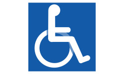 accessibilité handicapé moteur - 20cm - Autocollant(sticker)