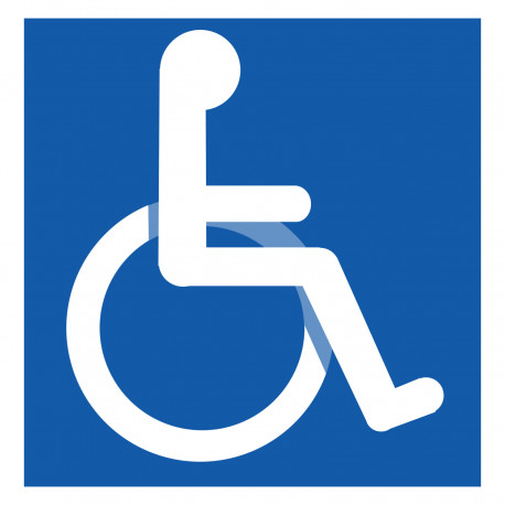 accessibilité handicapé moteur - 20cm - Autocollant(sticker)