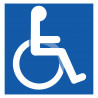 pictogramme accessibilité handicapé moteur - 20cm - Autocollant(sticker)