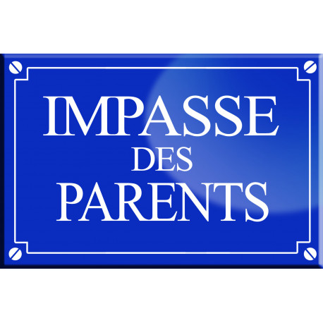 Impasse des parents - 20x13,2cm - Autocollant(sticker)