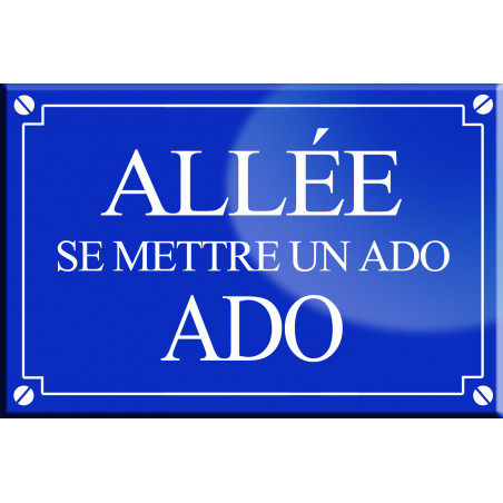 Allée se mettre un ado ado - 20x13,2cm - Autocollant(sticker)