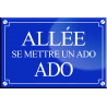 Allée se mettre un ado ado - 20x13,2cm - Autocollant(sticker)