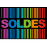 solde ambiance code barre noir - 15x10cm - Autocollant(sticker)