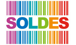 solde ambiance code barre - 30x20.5cm - Autocollant(sticker)