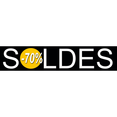 solde design 70% - 26x6cm - Autocollant(sticker)