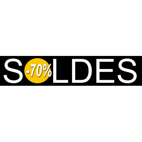 solde design 70% - 26x6cm - Autocollant(sticker)