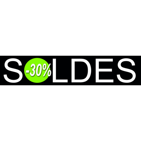 solde design 30% - 26x6cm - Autocollant(sticker)