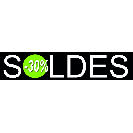 solde design 30% - 26x6cm - Autocollant(sticker)