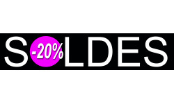 solde design 20% - 26x6cm - Autocollant(sticker)