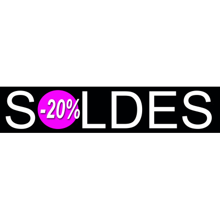 solde design 20% - 26x6cm - Autocollant(sticker)