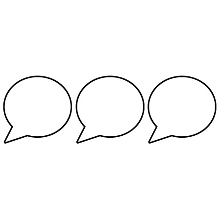 Bulles BD à personnaliser vers la gauche - 3 stickers de 5cm - Sticke