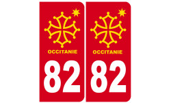 immatriculation 82 occitanie - Autocollant(sticker)