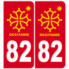 immatriculation 82 occitanie - Autocollant(sticker)