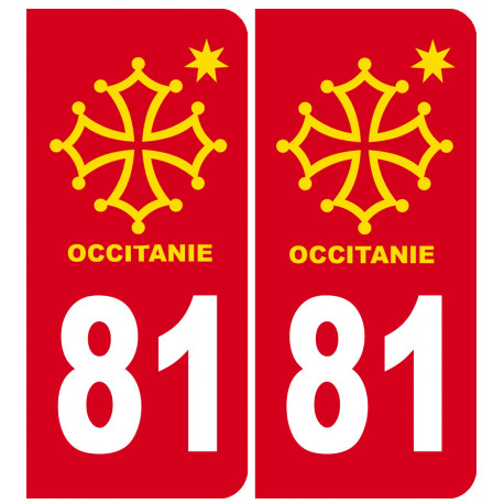 immatriculation 81 occitanie - Autocollant(sticker)