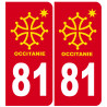 immatriculation 81 occitanie - Autocollant(sticker)