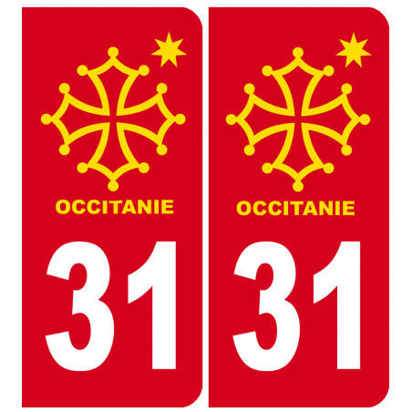 immatriculation 82 Occitanie - Autocollant(sticker)