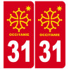 immatriculation 82 Occitanie - Autocollant(sticker)