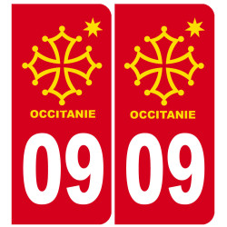 immatriculation 09 Occitanie - Sticker/autocollant