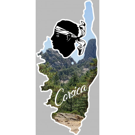 Corsica le trou de la bombe - 10x4,5cm - Autocollant(sticker)