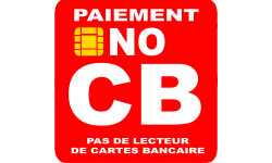 paiement NO CB - 5cm - Autocollant(sticker)