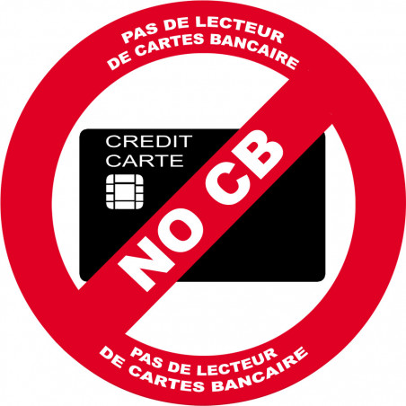 NO CB - 20cm - Autocollant(sticker)