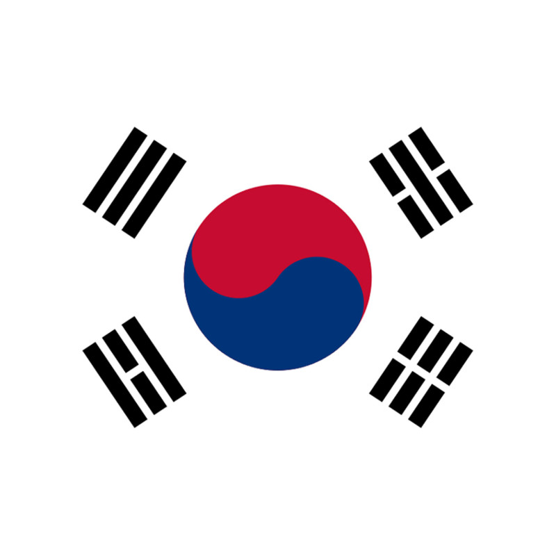 Corée du Sud - 19.5 x 13 cm - Sticker/autocollant