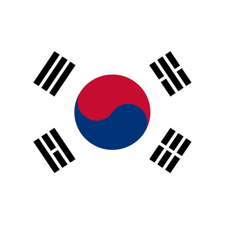 Corée du Sud - 19.5 x 13 cm - Sticker/autocollant