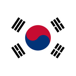 Corée du Sud - 15 x 10 cm - Sticker/autocollant