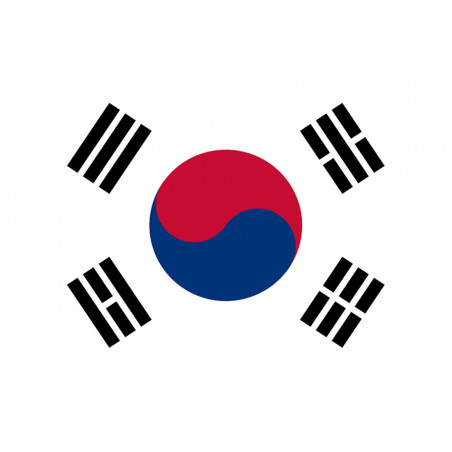 Corée du Sud - 15 x 10 cm - Autocollant(sticker)