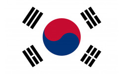 Drapeau Corée du Sud - 5 x 3.3 cm - Autocollant(sticker)