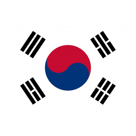 Drapeau Corée du Sud - 5 x 3.3 cm - Autocollant(sticker)