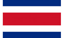 Drapeau Costa Rica - 19.5 x 13 cm - Autocollant(sticker)