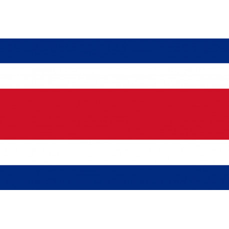 Drapeau Costa Rica - 19.5 x 13 cm - Autocollant(sticker)