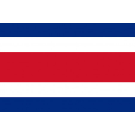 Drapeau Costa Rica - 15 x 10 cm - Autocollant(sticker)