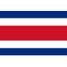 Drapeau Costa Rica - 5 x 3.3 cm - Sticker/autocollant