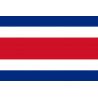 Drapeau Costa Rica - 5 x 3.3 cm - Autocollant(sticker)
