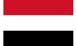 Drapeau Yémen - 19.5 x 13 cm - Autocollant(sticker)