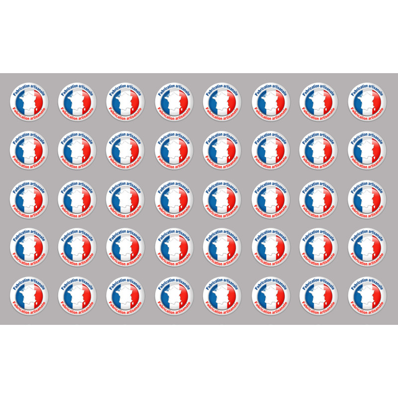 Fabrication artisanale - 40fois 2cm - Sticker/autocollant