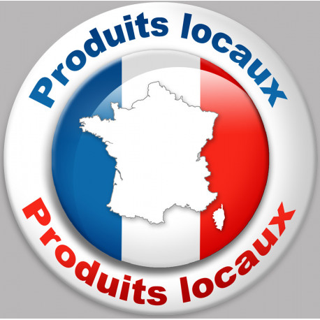 Produits locaux - 20x20cm - Autocollant(sticker)