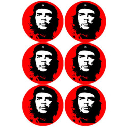 Ernesto "Che" Guevara (6 fois 9cm) - Sticker/autocollant