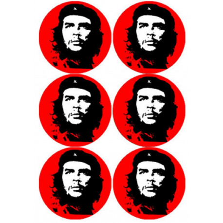 Ernesto "Che" Guevara (6 fois 9cm) - Autocollant(sticker)